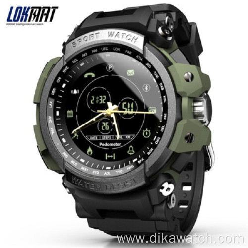 LOKMAT MK28 Sports Smart Watch Bracelet Information Push IP68 Waterproof Smartwatch Men Clock Watches For Ios and Android Call